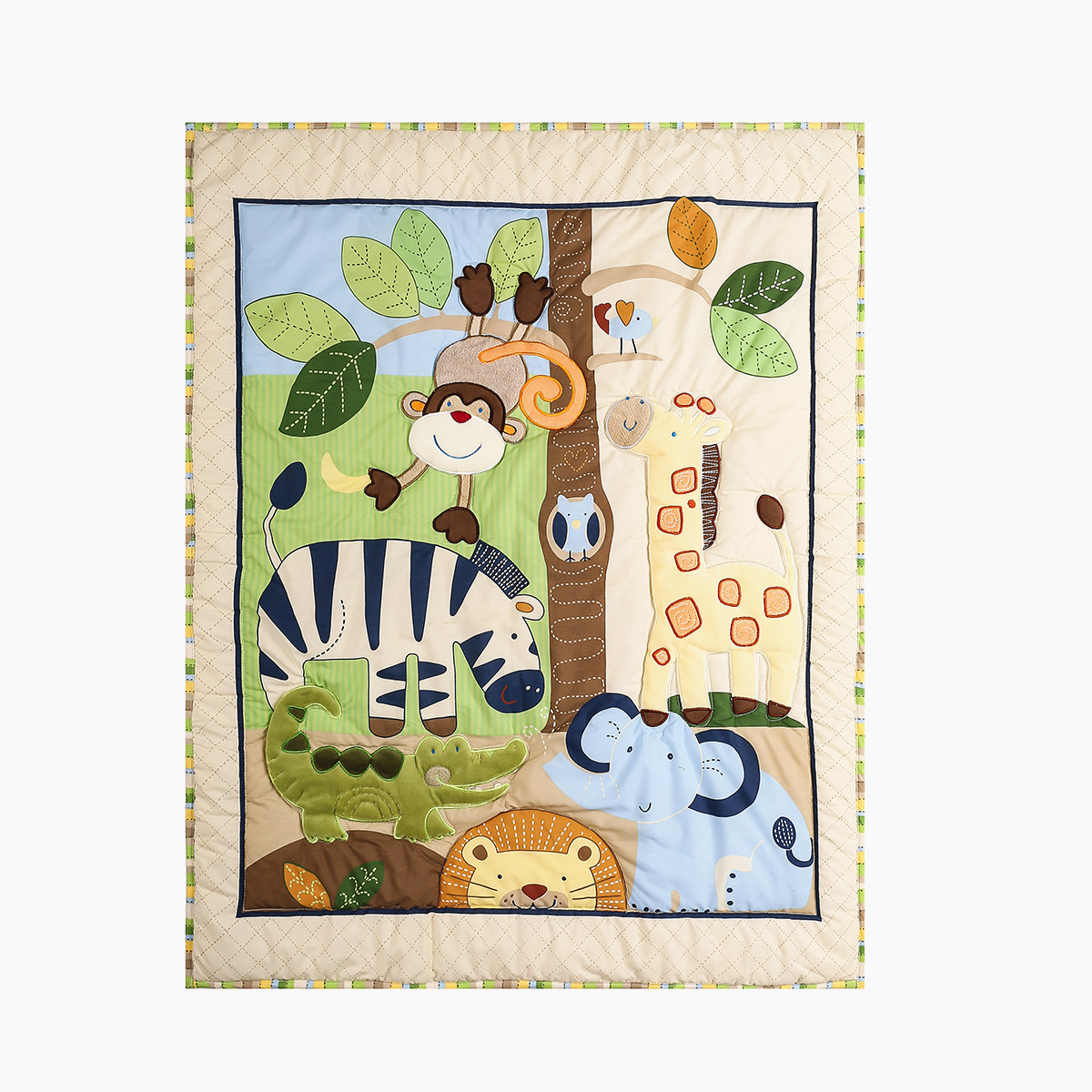 3Pcs Embroidered baby crib bed - Baby Nursery Quilts recensie en prijs