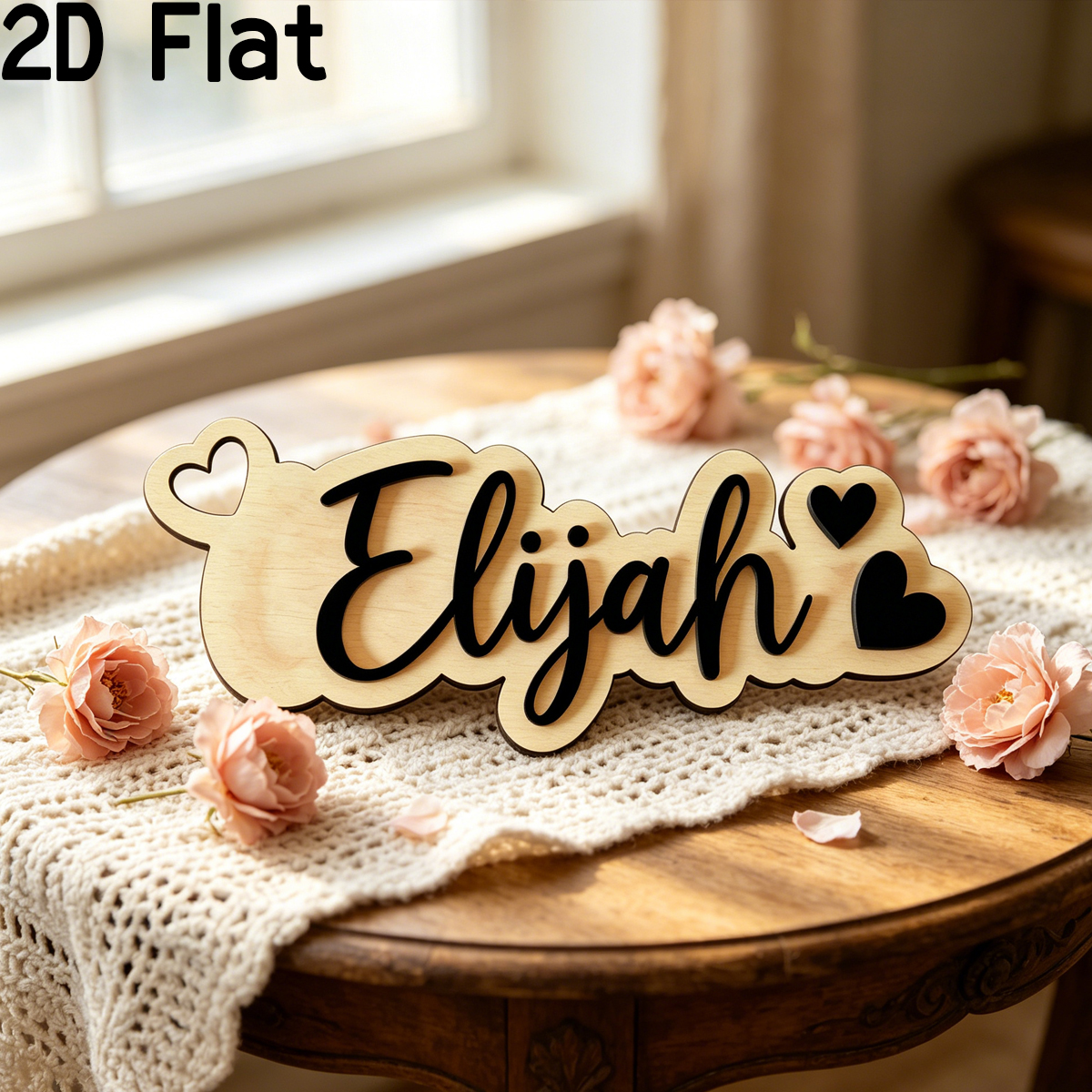 1Pc Custom Love Decor Wooden A - Baby Nursery Name recensie en prijs