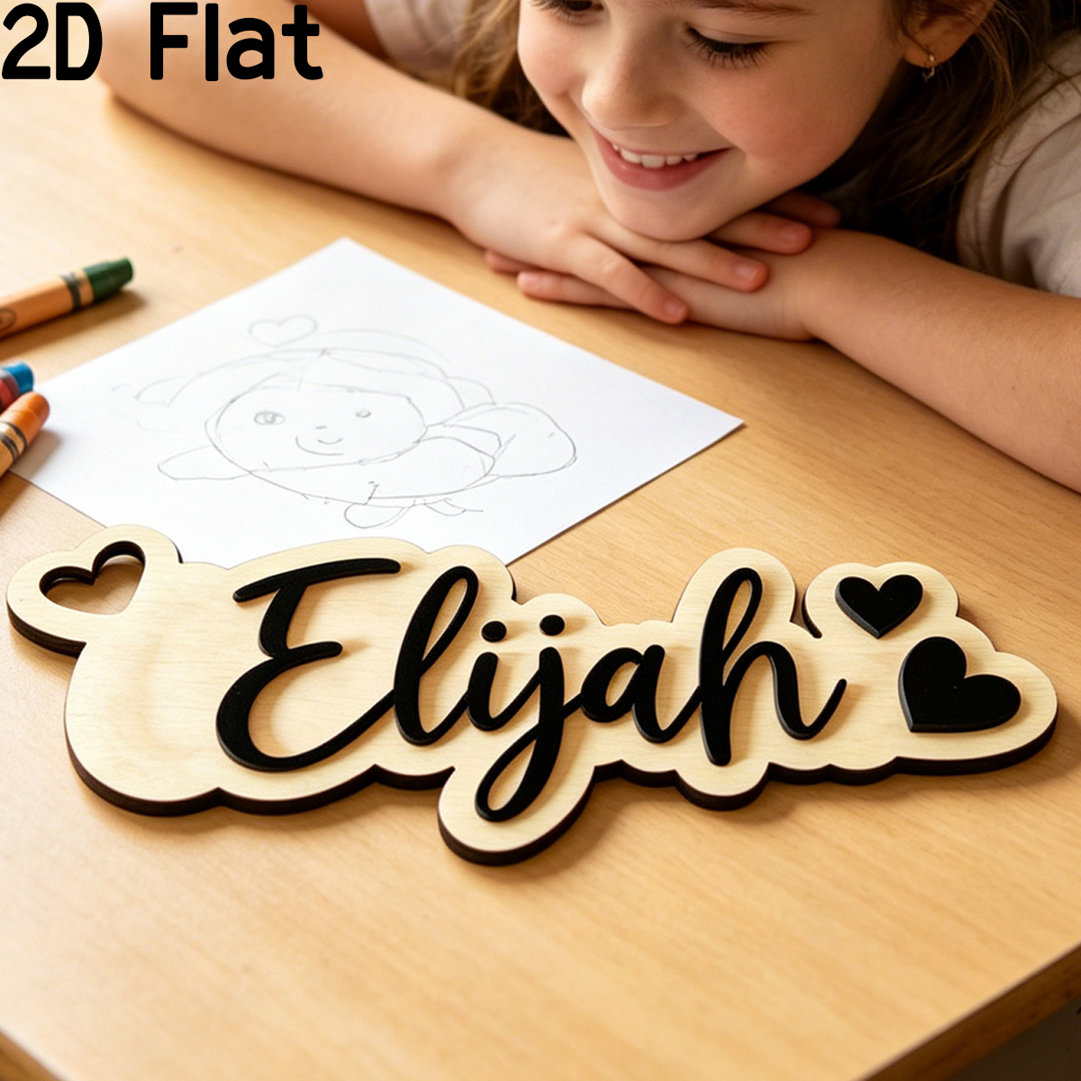 1Pc Custom Love Decor Wooden A - Baby Nursery Name recensie en prijs