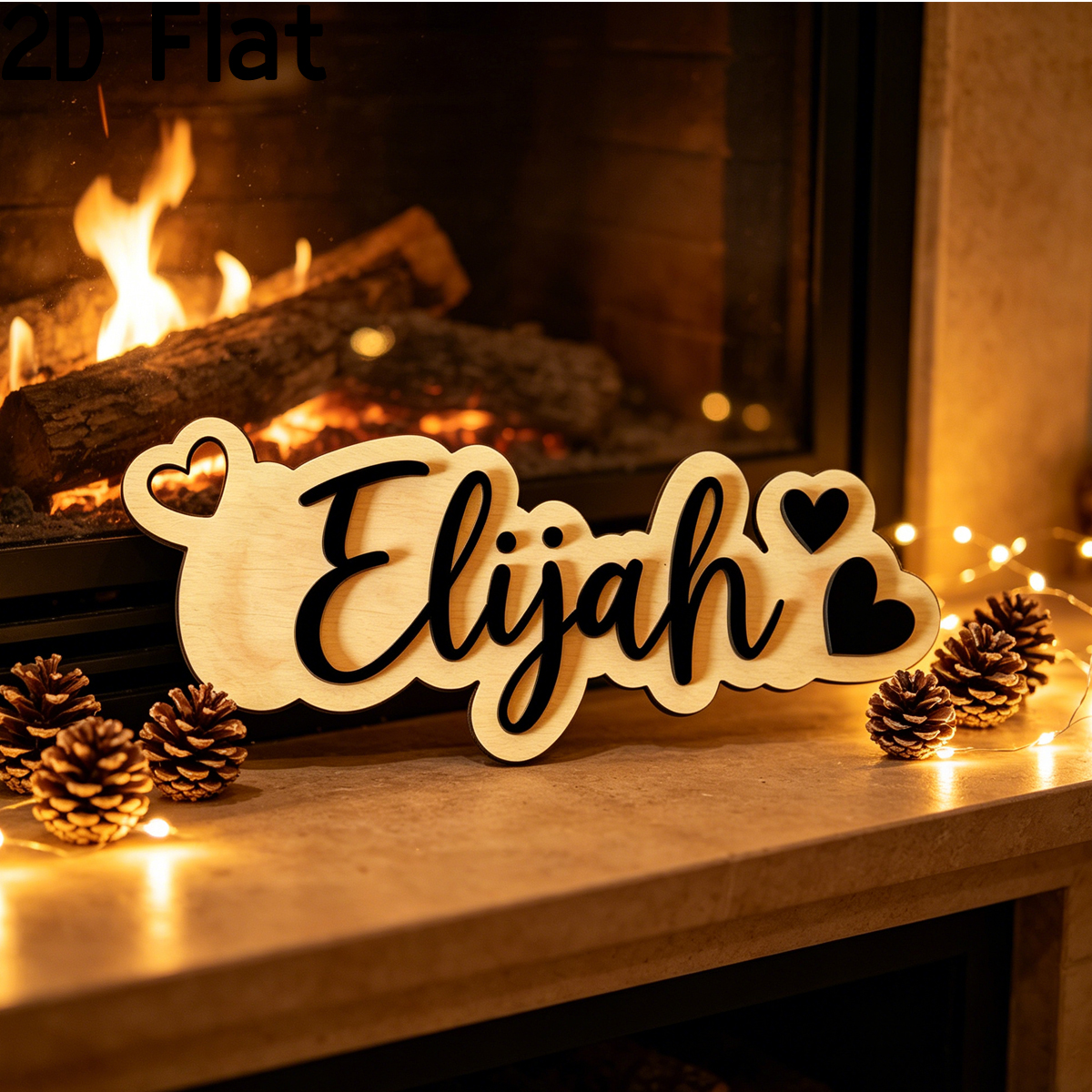 1Pc Custom Love Decor Wooden A - Baby Nursery Name recensie en prijs