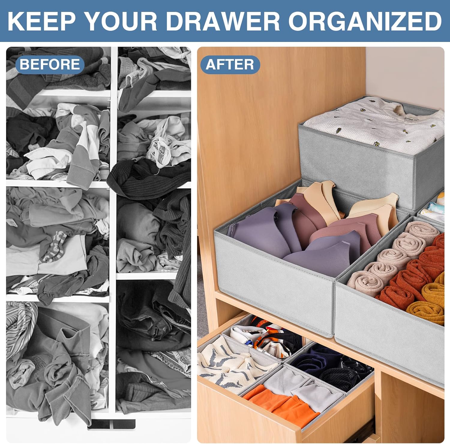 Drawer Organizer Clothes 12 Pa - Baby Nursery Storage recensie en prijs