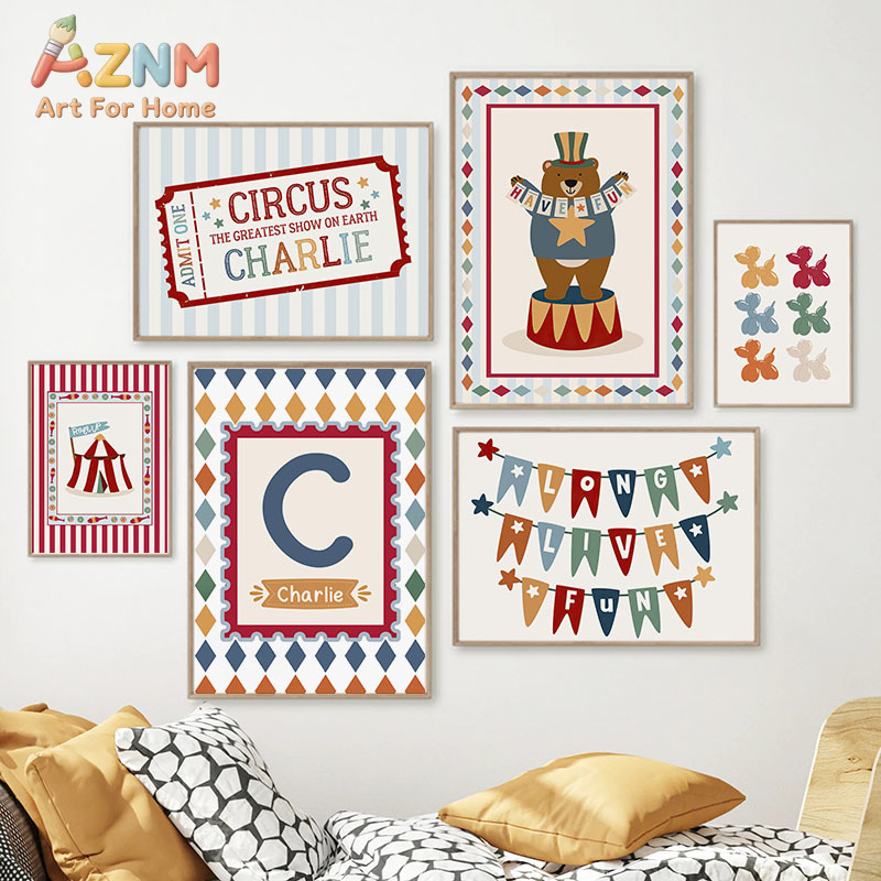 Circus Bear Magician Dog Quote - Baby Nursery Prints recensie en prijs