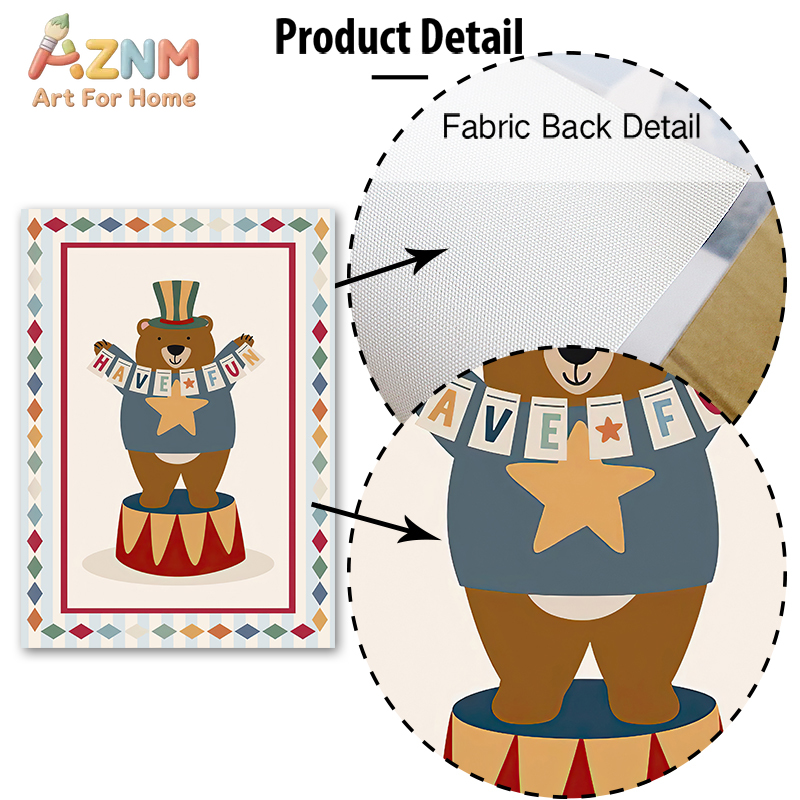 Circus Bear Magician Dog Quote - Baby Nursery Prints recensie en prijs