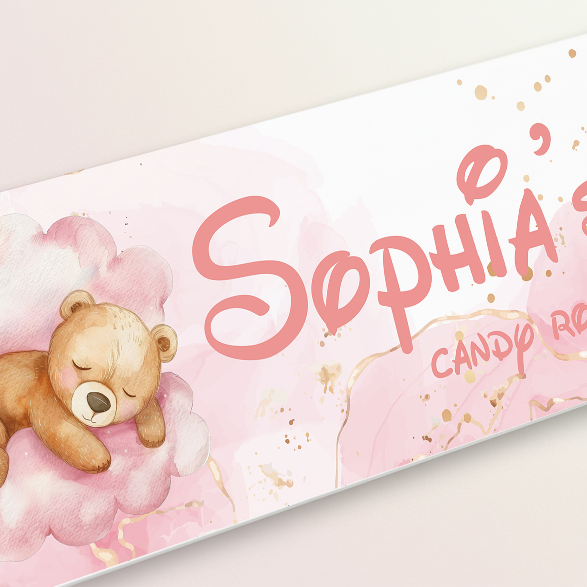 1pc Custom Bear Name/Text Acry - Baby Nursery Name recensie en prijs