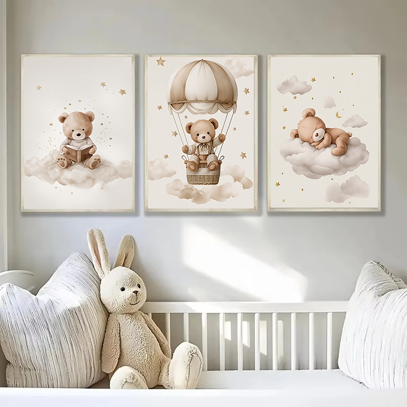 3pcs/set Bohemian Teddy Bear A - Baby Nursery Name recensie en prijs