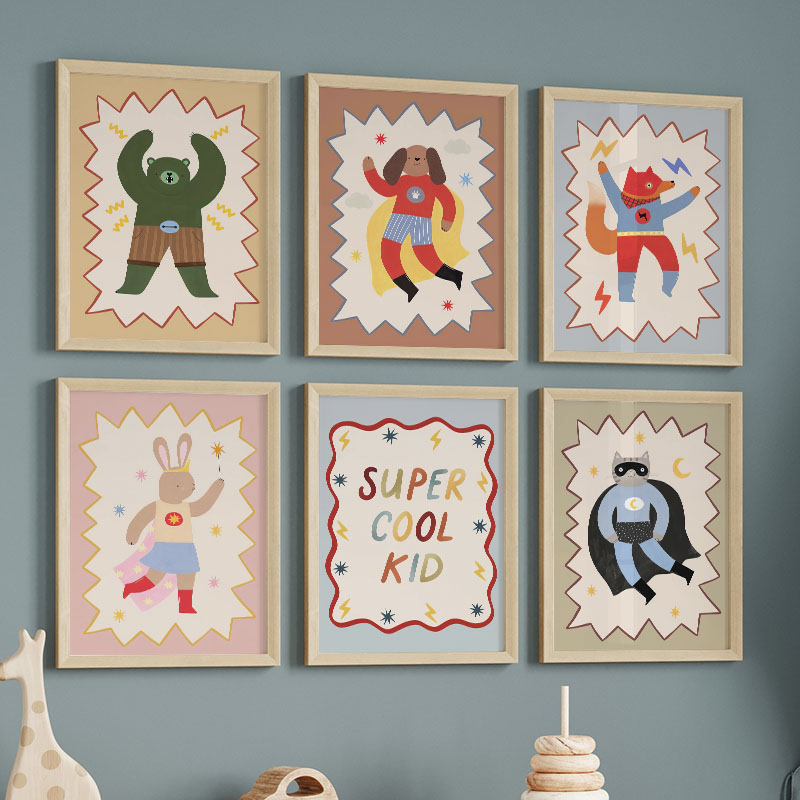 Funny Cartoon Super Cool Kid N - Baby Nursery Needs recensie en prijs